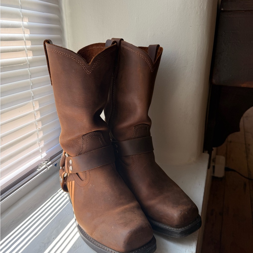 Brown Leather Cody James Cowboy Boots